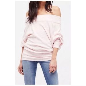 🌸Free People Palisades Pink Thermal Pullover Top